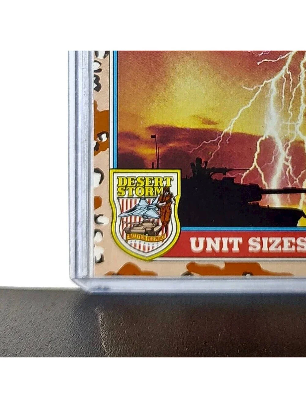Unit Sizes – A 1991 Topps Desert Storm #141 Card